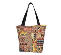 OAZCVBNN African Textile Patchwork Print Lightweight Women'S Shoulder Bag Fashionable Casual Crossbody Tote Daily Travel
