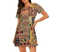 OAZCVBNN African Textile Patchwork Print Skin Friendly Sleepwear Softness Stretch Pyjamas Leisurely Walks Shopping Trips Black