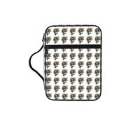 OAZCVBNN Artificial Intelligence Brain Print Bible Storage Bag Religious Waterproof Christian Gift Men Women Clergy Accessory