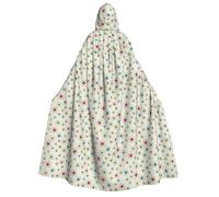 OAZCVBNN Atomic Stars Retro Pattern Print Hooded Cloak Unisex Adult For Halloween Christmas Carnival Theme Parties Costume