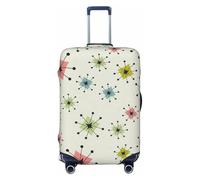 OAZCVBNN Atomic Stars Retro Pattern Print Unique Suitcase Covers Travel Luggage Cover with Elastic Anti Scratch Design