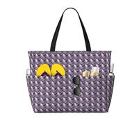 OAZCVBNN Beautiful Purple Butterfly Art Print Reusable Bag Stylish Summer Lightweight Vacation Picnic Gym Camping Versatile Use