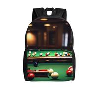 OAZCVBNN Billiard Print Double Shoulder Backpack Lightweight Water-Resistant Unisex Bag Travel Outdoor
