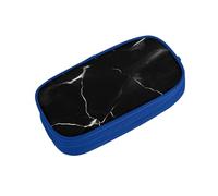 OAZCVBNN Black Marble Print Pencil Case Storage Makeup Erasers Pens Students School Office Multi-Scenes Use