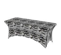 OAZCVBNN Black White Milk Cow Print Exceptional Rectangular Elastic Table Cover Large Rectangular Easy Installation