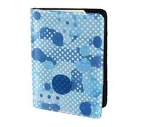 OAZCVBNN Blue Polka Dot Print Print Men and Women Passport Document Wallet Case Cover for Business and Leisure Trips