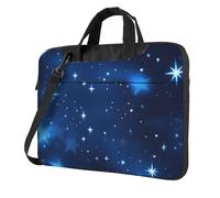 OAZCVBNN Blue Shining Stars Pattern Print Versatile Laptop Bag Stylish Laptops Case With Messenger Shoulder Briefcase Options