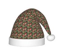 OAZCVBNN Bright Mushrooms Art Print Festive Christmas Hat for Kids 13.78in Hats for Santa Holiday Parties Halloween