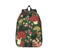 OAZCVBNN Bright Mushrooms Art Print Unisex Lightweight Backpack Stylish Double Shoulder Bag For Travel Daily Commuting