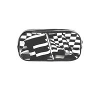 OAZCVBNN Checkered Flags Race Flags Print Boys Girls for Transparent Stationery Organizer Clear Pencil Case Pouch Supplies