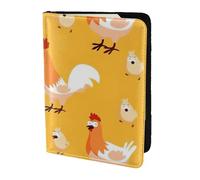 OAZCVBNN Chicken Chick Print Men and Women Passport Document Wallet Case Cover for Business and Leisure Trips