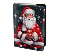 OAZCVBNN Christmas Santa Clauss Print Men and Women Passport Document Wallet Case Cover for Business and Leisure Trips