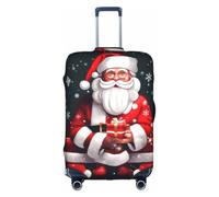 OAZCVBNN Christmas Santa Clauss Print Universal Travel Suitcase Cover Weekend Getaways Trips Elastic Luggage Protector
