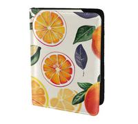 OAZCVBNN Citrus Fruit Pattern Print Men and Women Passport Document Wallet Case Cover for Business and Leisure Trips