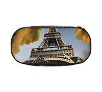 OAZCVBNN Cityscape Paris Eiffel Tower France Print Lightweight Convenience Pencil Bag School Students Pen Case Makeup Travel Boy Girl