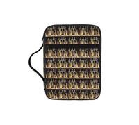 OAZCVBNN Cocktail Glasses and Wine Bottles Print Bible Storage Bag Religious Waterproof Christian Gift Men Women Clergy Accessory