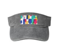 OAZCVBNN Cocktail Glasses and Wine Bottles Print Washed Unique Cap Vintage Hat Adjustable Buckle Classic Fashion Casual Sport Caps