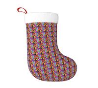 OAZCVBNN Color Acoustic And Guitars Print Christmas Stocking Festive Xmas Plush Socks Holiday Ornament Family Hanging Decor