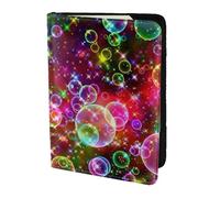 OAZCVBNN Colorful Rainbow Stars Print Men and Women Passport Document Wallet Case Cover for Business and Leisure Trips