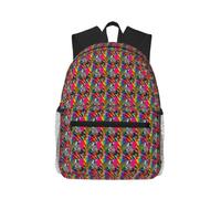 OAZCVBNN Colorful Rainbow Zebra Print Casual Backpack Travel Outdoor Adventures Commuting Lightweight Dual Shoulder Bag