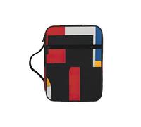 OAZCVBNN Composition in Red Yellow Blue and Black Print Bible Storage Bag Religious Waterproof Christian Gift Men Women Clergy Accessory