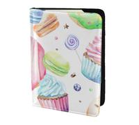 OAZCVBNN Cupcakes Donuts Muffins Sugar Print Men and Women Passport Document Wallet Case Cover for Business and Leisure Trips