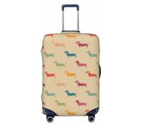 OAZCVBNN Cute Dachshound Dogs Print Unique Suitcase Covers Travel Luggage Cover with Elastic Anti Scratch Design