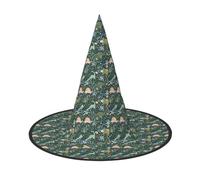 OAZCVBNN Cute Dinosaur Print Unisex Halloween Witch Hat For Carnival Cosplay Foldable Cap And Themed Parties