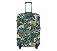 OAZCVBNN Cute Dinosaur Print Washable Suitcase Universal Elastic Luggage Protector Travel Sleeve Accessory