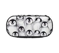 OAZCVBNN Cute Penguins Sketch Print Lightweight Convenience Pencil Bag School Students Pen Case Makeup Travel Boy Girl