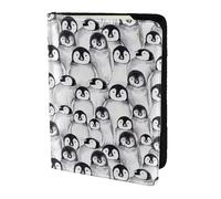 OAZCVBNN Cute Penguins Sketch Print Men and Women Passport Document Wallet Case Cover for Business and Leisure Trips