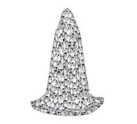 OAZCVBNN Cute Penguins Sketch Print Wizard Robe Halloween And Carnival Parties Hooded Cloak For Men Women Teens Kids