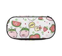 OAZCVBNN Cute Pigs Pattern Print Lightweight Convenience Pencil Bag School Students Pen Case Makeup Travel Boy Girl