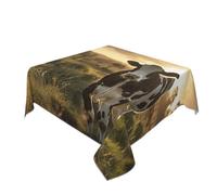 OAZCVBNN Dairy Cow Print 55in Square Table Cover for Wedding Party Coffee Tables Office Meetings Home Decor