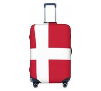 OAZCVBNN Danish Flag Print Unique Suitcase Covers Travel Luggage Cover with Elastic Anti Scratch Design