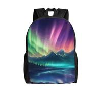 OAZCVBNN Dark Northern Lights Print Unisex Outdoor Commuter Rucksack Stylish Backpack For Travel Daily Large Capacity