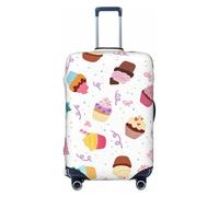 OAZCVBNN Delicious Cupcakes Print Unique Suitcase Covers Travel Luggage Cover with Elastic Anti Scratch Design