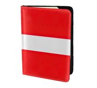 OAZCVBNN Denmark Danish Flag Print Men and Women Passport Document Wallet Case Cover for Business and Leisure Trips