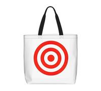 OAZCVBNN Design Target Print Stylish Tote Reusable Eco-Friendly Travel Bag Lightweight Work Casual Daily Use
