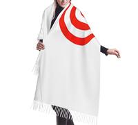 OAZCVBNN Design Target Print Women Fringed Tassel Scarf Fall Winter Shawl Wrap Stylish Holiday Everyday Wear