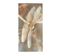 OAZCVBNN Dragonfly And Flower Print Soft Absorbent Towels Bathroom Beach Pool Gym Trave Versatile Indoor Outdoor Use