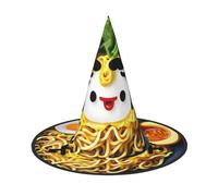 OAZCVBNN Egg Cup Noodle Ramen Print Festive Carnival Party Hat For Adults Season Cosplay Costume Celebration Headwear