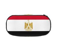 OAZCVBNN Egyptian Flag Print Lightweight Convenience Pencil Bag School Students Pen Case Makeup Travel Boy Girl