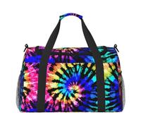 OAZCVBNN Exotic Tribe Tie Dye Style Print Women Men Hand Tote Lightweight Foldable Versatile Business Travel Shoulder Bag