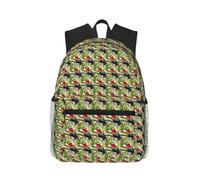 OAZCVBNN Fantastic Parrot Feather 1 Print Casual Backpack Travel Outdoor Adventures Commuting Lightweight Dual Shoulder Bag