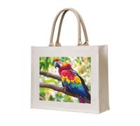 OAZCVBNN Fantastic Parrot Feather 1 Print Eco-Conscious Tote Bag Unisex Large Reusable Everyday Office Shopping Beach Travel