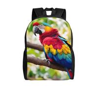 OAZCVBNN Fantastic Parrot Feather 1 Print Unisex Outdoor Commuter Rucksack Stylish Backpack For Travel Daily Large Capacity