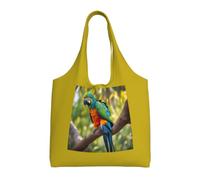 OAZCVBNN Fantastic Parrot Feather Print Large Size Canvas Tote Bag Unisex Lightweight Shoulder Handbag Shopping Travel Daily