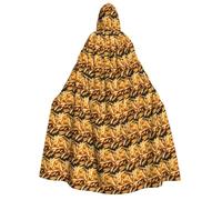 OAZCVBNN Fast Food Print Hooded Cloak Unisex Adult For Halloween Christmas Carnival Theme Parties Costume
