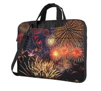 OAZCVBNN Fireworks Print Women Men Stylish Laptop Bag Portable Notebook Shoulder Bags Office Work Travel